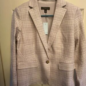 Ann Taylor. Purple plaid blazer